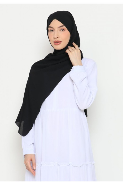 Pasmina Instan Lasercut Black